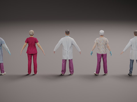 医护人员 x 5 01 3D 模型