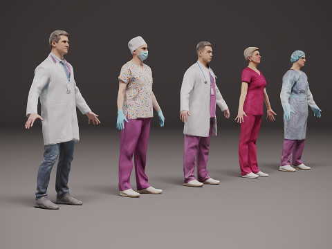 医护人员 x 5 01 3D 模型