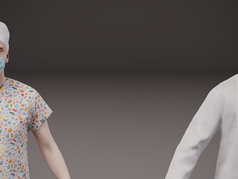 医护人员 x 5 01 3D 模型