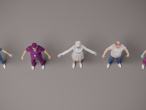 医护人员 x 5 02 3D 模型