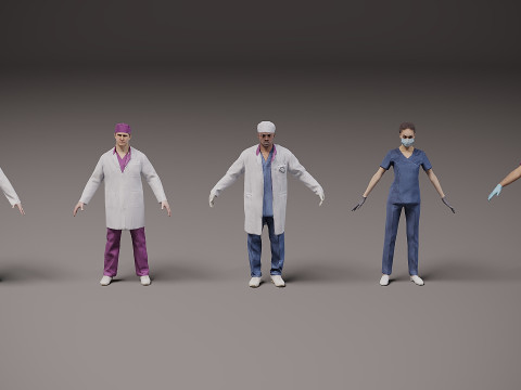 医护人员 x 5 03 3D 模型