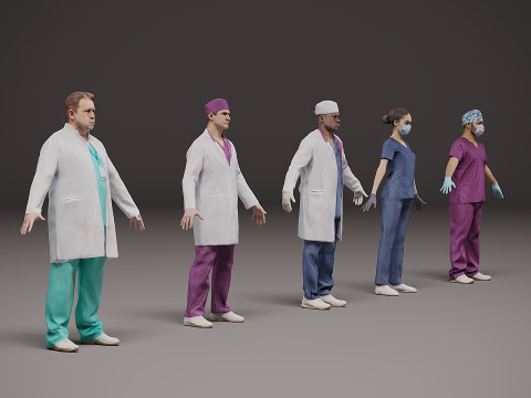 医护人员 x 5 03 3D 模型