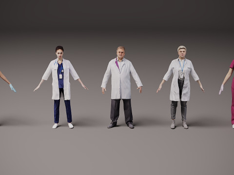 医护人员 x 5 04 3D 模型