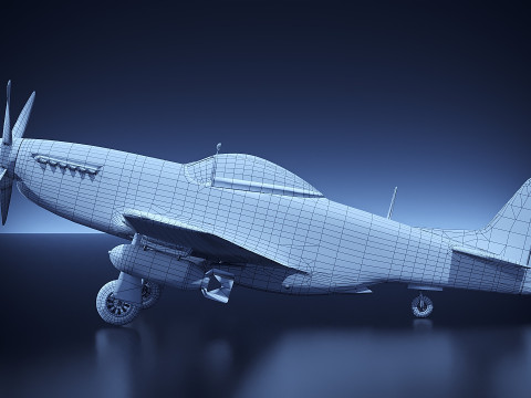 P51D Mustang 3D Model