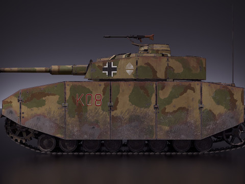 Panzerkampfwagen IV 3D Model