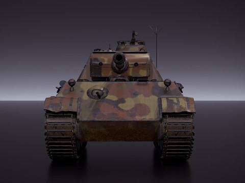 PZV Panther Tank 3D Model