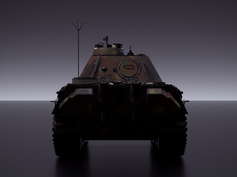 PZV Panther Tank 3D Model