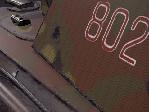 PZV Panther Tank 3D Model