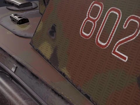 PZV Panther Tank 3D Model