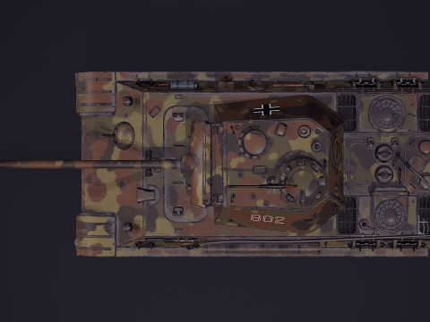 PZV Panther Tank 3D Model
