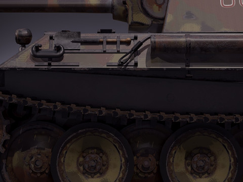 PZV Panther Tank 3D Model