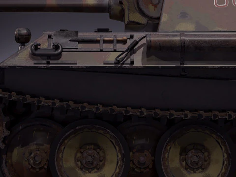 PZV Panther Tank 3D Model