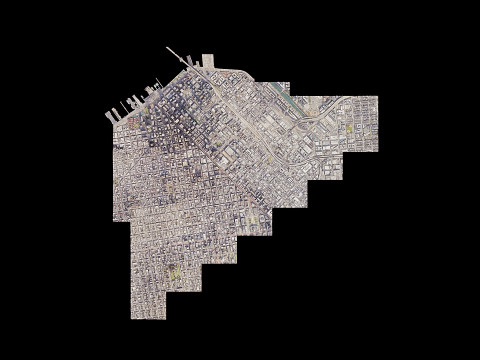 San Francisco City Low Poly 3D Model