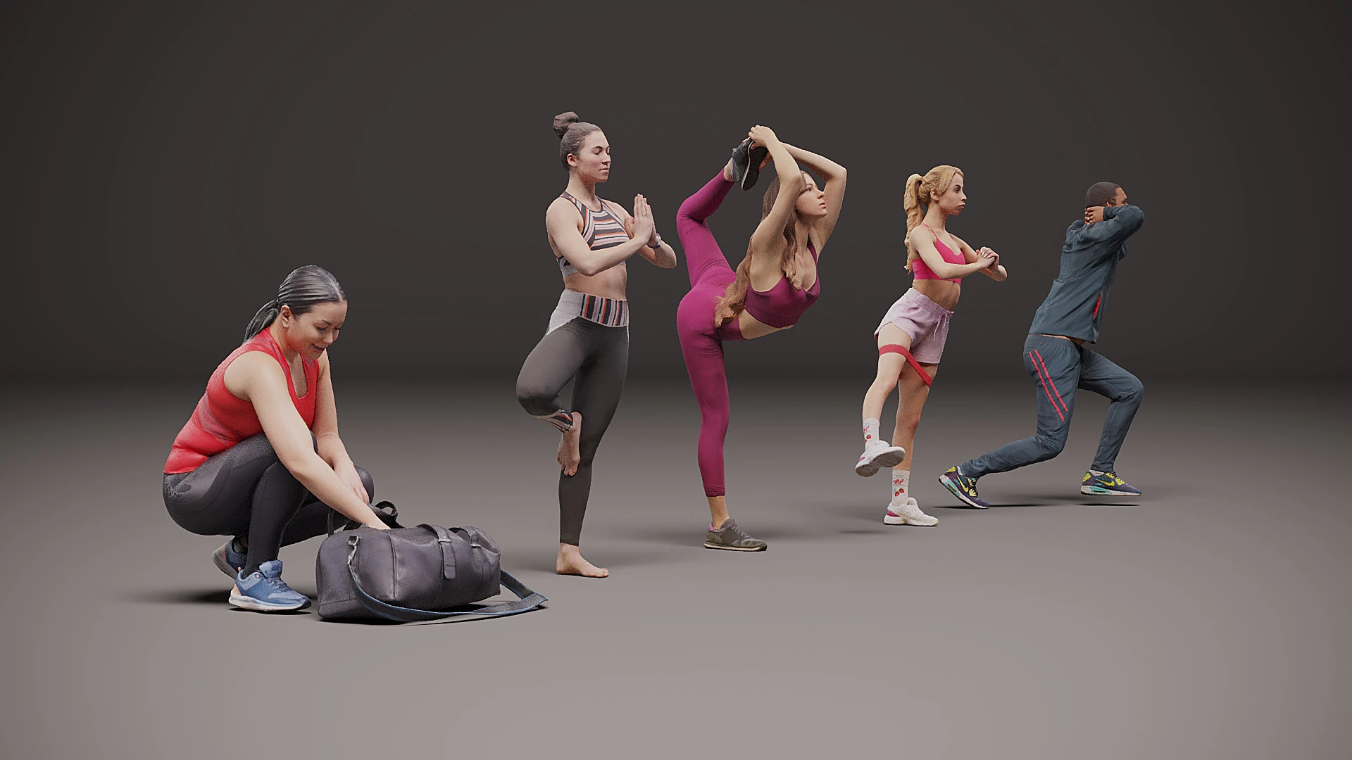 Sportsman x 5 3D Model .c4d .max .obj .3ds .fbx .stl .blend