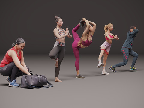 运动员 x 5 3D 模型