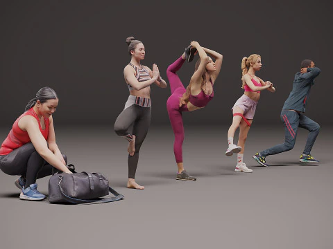 Sportivo x 5 Modello 3D