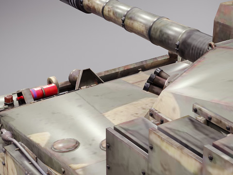 Panzer-Herausforderer 3D Modell