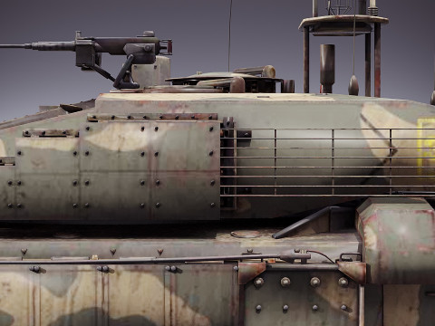 Panzer-Herausforderer 3D Modell