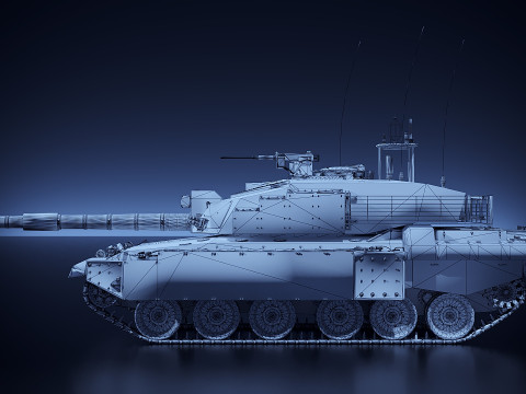 Panzer-Herausforderer 3D Modell