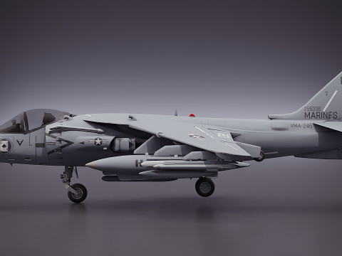 USMC AV-8B Super-Harrier II 3D Model