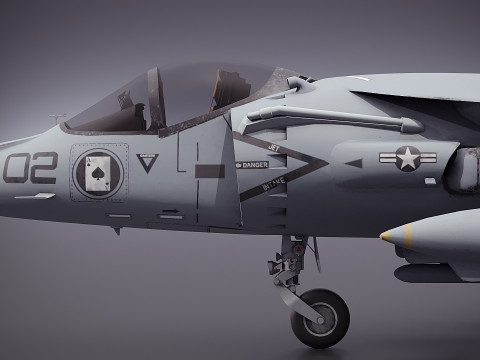 USMC AV-8B Super-Harrier II 3D Model