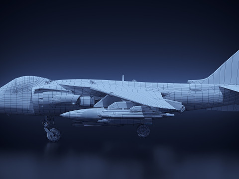 USMC AV-8B Super-Harrier II 3D Model