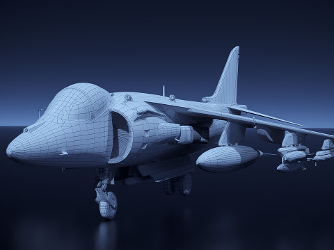 USMC AV-8B Super-Harrier II 3D Model