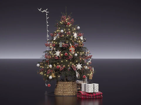 pohon Natal Model 3D