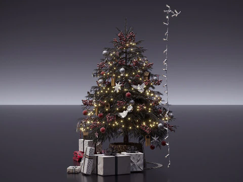 pohon Natal Model 3D
