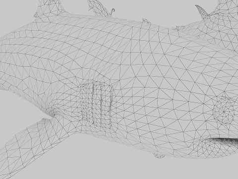 4 esp&eacute;cies de tubar&otilde;es Modelo 3D