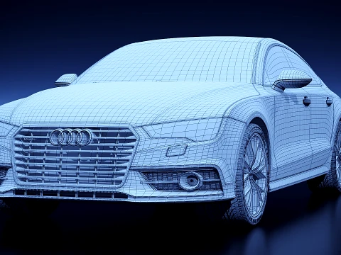 Audi A7 2015 3D Model