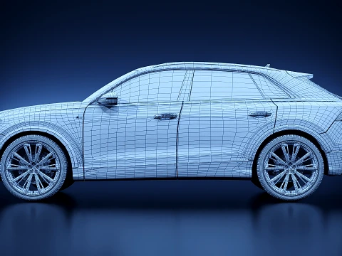 Audi Q8 2020 3D Model