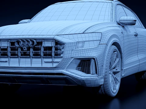 Audi Q8 2020 3D Model