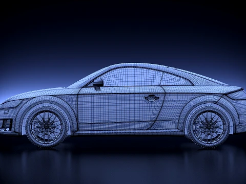 Audi TT 2015 3D Model