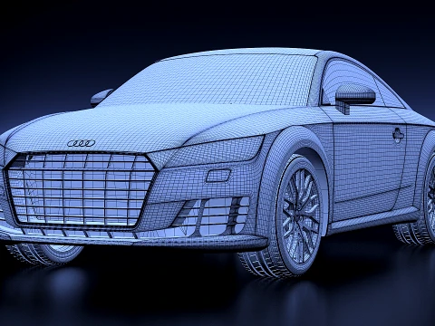 Audi TT 2015 3D Model
