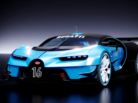 Bugatti Vision Gran Turismo Concept 2015 3D Model