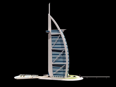 Burj Al Arab Dubai 3D Model