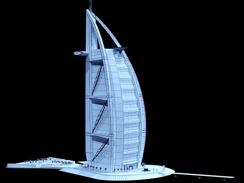 Burj Al Arab Dubai 3D Model