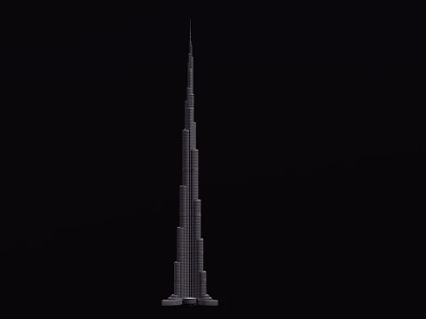 Burj Khalifa 3D Model