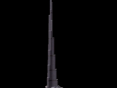 Burj Khalifa 3D Model