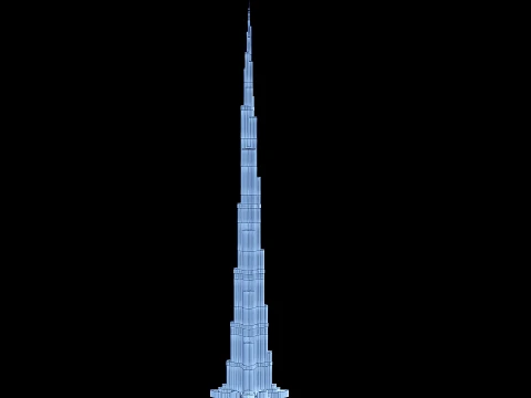 Burj Khalifa 3D Model