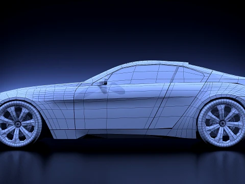 German car concept 2016 3D Model