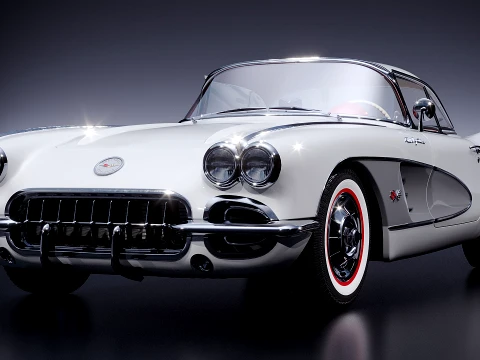 Chevrolet corvette 1960 Modèle 3D