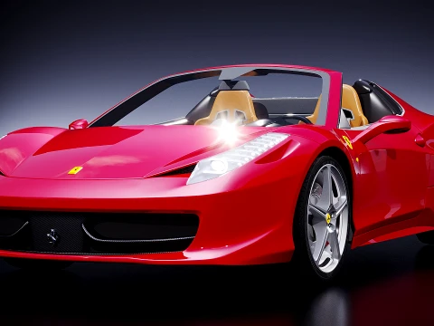 Ferrari 458 araign&eacute;e 2012 Modèle 3D