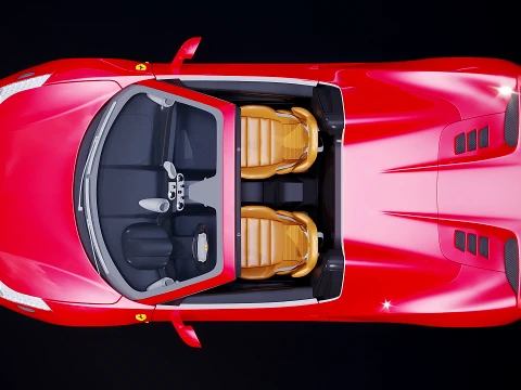 Ferrari 458 spider 2012 3D Model