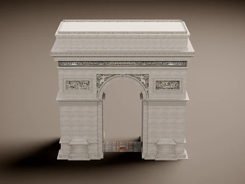Arc de Triomphe 3D Model