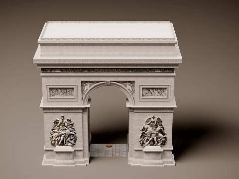 Arc de Triomphe 3D Model