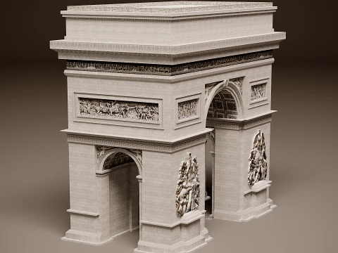 Arc de Triomphe 3D Model