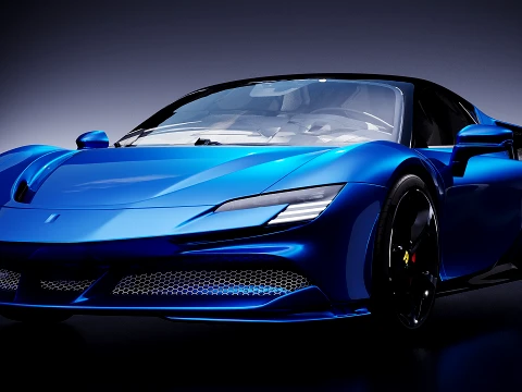 Italian sports car 2018 3D Model