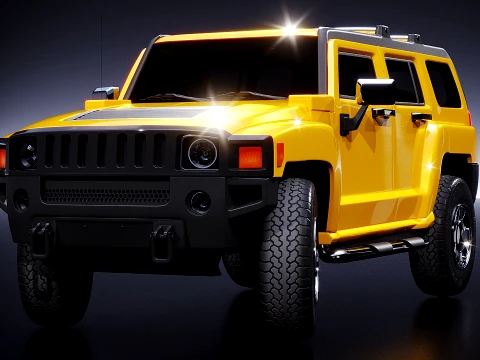 Hummer 3 SUV 2015 3D Model